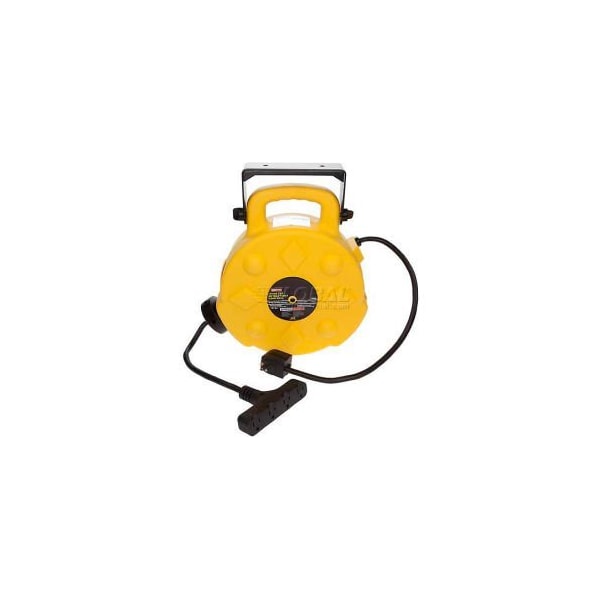 Bayco Cord Reel, 12 AWG, Yellow Reel Color, 4 Outlets SL-8904-40 - main